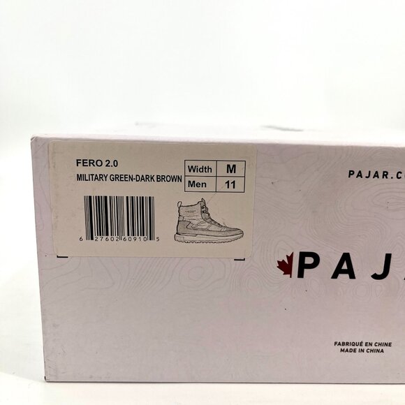 Pajar Fero 2.0 Boot Size 11M Green Waterproof Nylon Leather Winter Snow Boot - Picture 15 of 15
